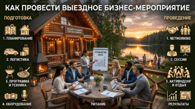 Как провести выездное бизнес-мероприятие в загородном доме
